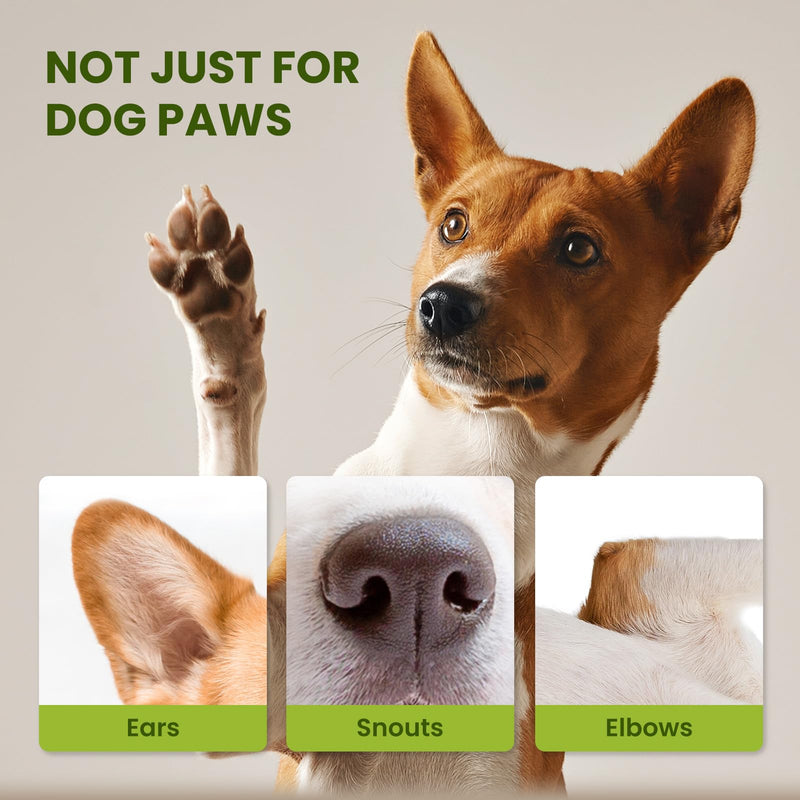 Dog Paw Balm for Dogs & Cats, All Natural Ingredients Lick-Safe Paw Pad Balm, Paw Butter, Moisturizer & Soother for Dry Cracked Paws & Noses | Dog Paw Protection from Snow, 1 Pack | 2.1 oz - PawsPlanet Australia