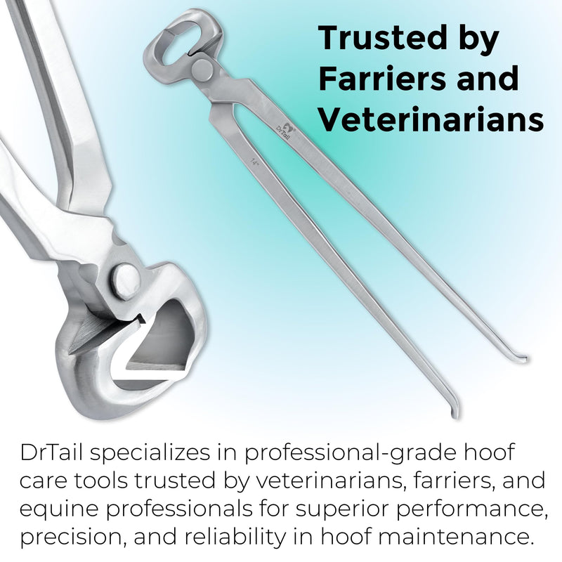 14" Hoof Nipper, Carbon Steel & Chrome Vanadium Farrier Tool for Horses – Durable, Sharp & Rust-Resistant 14"Hoof Nipper