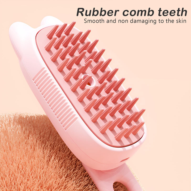 Cat Steam Bursh, Steam Pet Hair Brush for Cats and Dogs, 3 in 1 Cat Grooming Steam Brush for Massage, Multifunctional Cat Grooming Brush, Pet Hair Removal Tool Comb for Cats and Dogs - PawsPlanet Australia