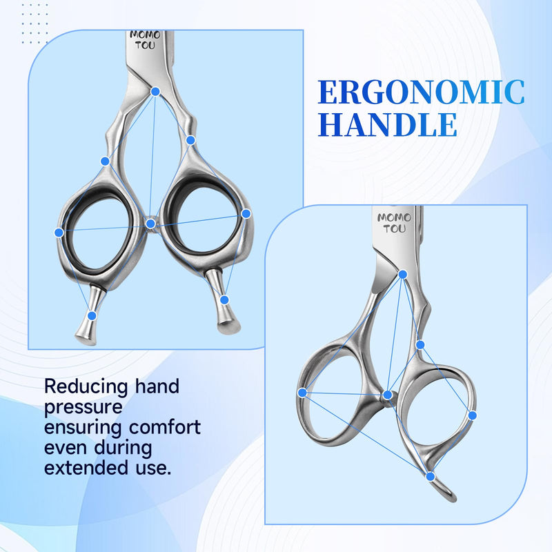 Dog Grooming Scissors Set 3 in 1 with Straight, Curved, Thinning Scissors and Comb Stainless Steel Dog Shears for Grooming Pets and Cats,Sharp and Durable - PawsPlanet Australia