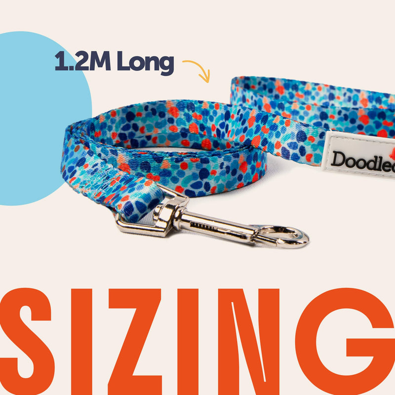 Doodlecat - Cat Harness and Lead Set - Adjustable Step In Mesh Cat Harness with Reflective Piping, Breathable Fabric and Secure Fit for Outdoor Walking - Medium 32-38cm - Violet & Dunes Violet/Dunes M - PawsPlanet Australia