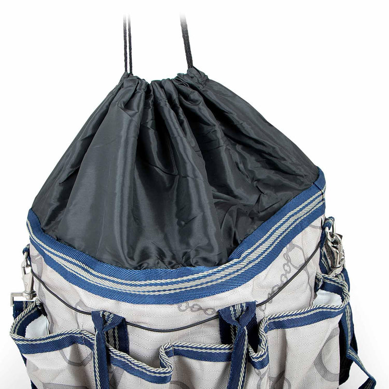 Jeffers Poplar Head Grooming Bag – Horse Grooming Organizer Tote with Pockets for Brushes, Tools, Clippers, Shampoo, Detangler – Stable Barn Kit Carrier for Horses, Pets, Latte Snaffles & Irons - PawsPlanet Australia