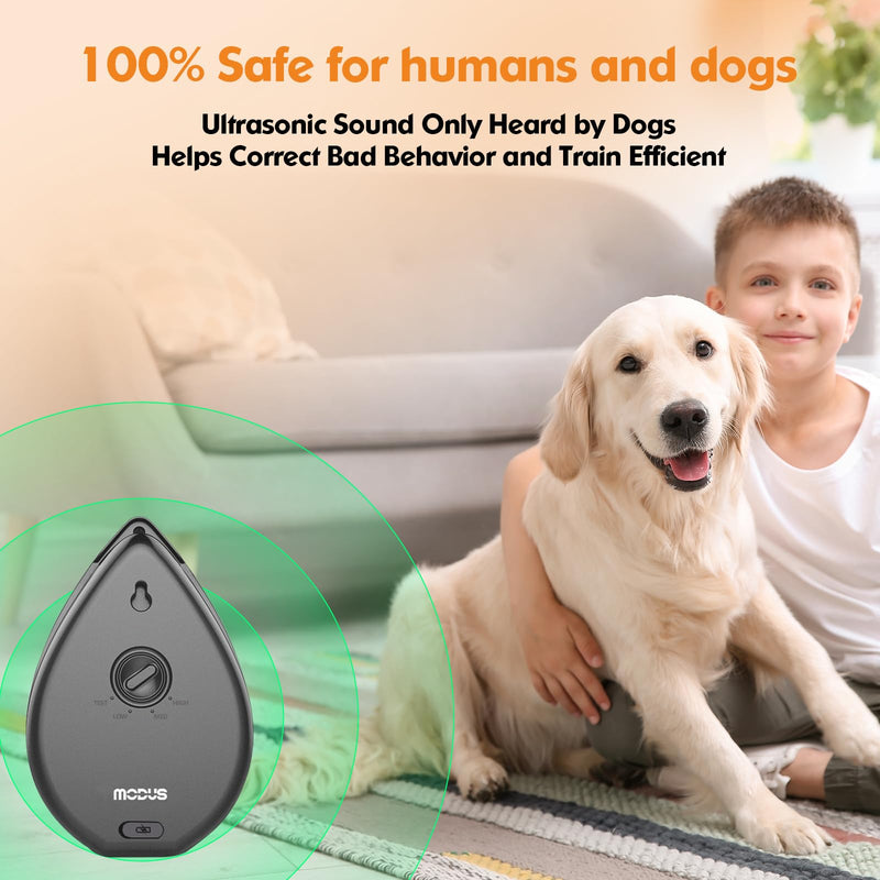 Anti Barking Device for Dogs, Rechargeable Bark Box Ultrasonic Barking Deterrent with 3 Modes/Irregular Ultrasound Frequency/Automatically Electronic Dog Whistle Stop Neighbors Dog from Barking(Grey) Grey Anti Barking Device - PawsPlanet Australia
