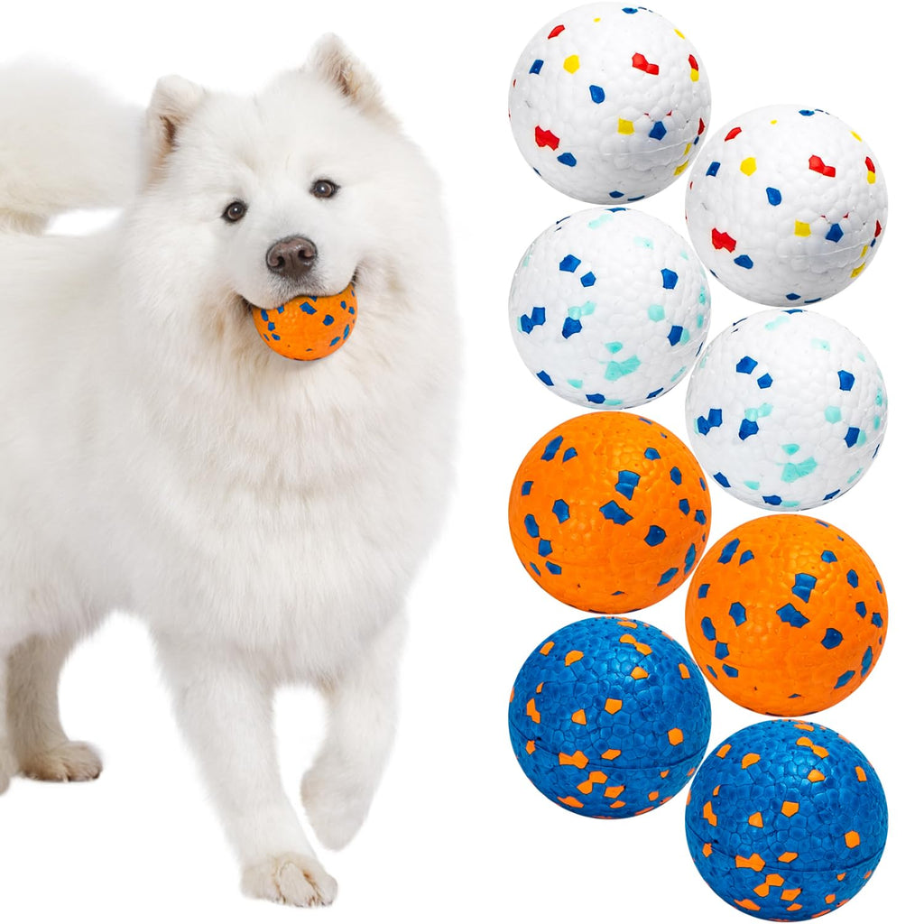 Nobleza Dog Ball Toy Training Balls, Aggressive Chewers Teething Chew Indestructible Durable Bouncy Floating Dog Tennis Balls, Interactive Dog Popcorn Ball for Large Dog Small Medium Puppy, 8 PCS 8 Balls - PawsPlanet Australia