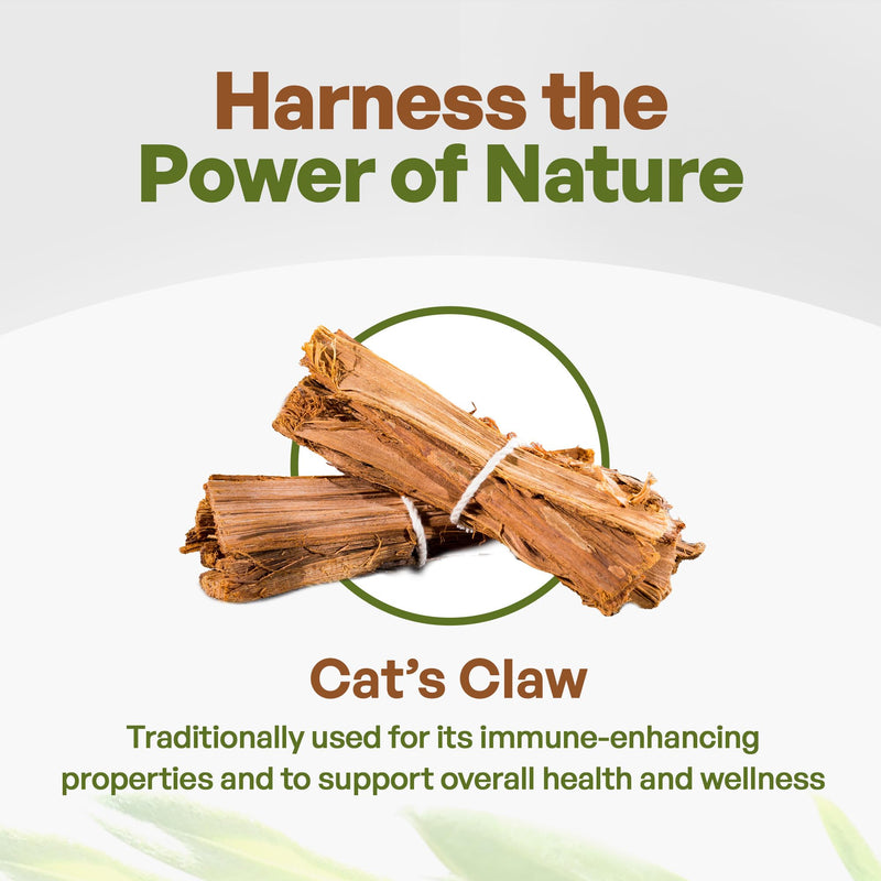 Go Nutra - Cat’s Claw Powder, Pure Cats Claw Herbal Supplement Wildly Harvested from Peru, All Natural UNA de Gato for Water, Tea, Juice, and More, Non-GMO, Gluten-Free, Vegan, 8 oz 8 Ounce (Pack of 1) - PawsPlanet Australia