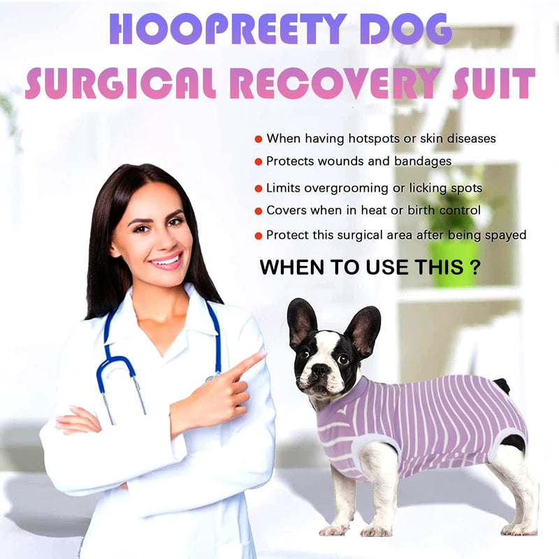 TYXHXTF Dog Recovery Suit - Post Surgery Body Suit for Male & Female Dogs, Adjustable, Pet Shirt