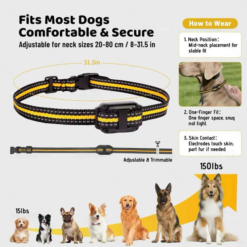 Waterproof Dog Shock Collar with Remote 3300 FT – 3 Modes Beep Vibrate Static, LED Light, 20-Level Adjustable, Rechargeable Training Collar for Small Medium Large Dogs 8-120 lbs - PawsPlanet Australia