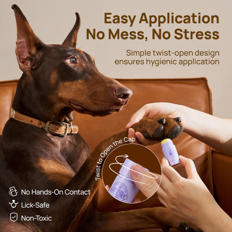HICC PET Dog Paw Balm 0.21 oz Travel Pack for Dogs & Cats, Soothing Paw Balm Dogs Lick Safe, Moisturizing and Healing Dry Cracked Paws, All-Natural Cat Paw Balm, Improves Rough Paws Relieves Odor 0.21 oz-Travel Pack - PawsPlanet Australia