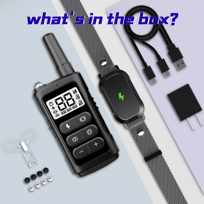 Dog Shock Collar Dog Training Collar with 3300Ft Remote Range 4 Training Modes for Larde Medium Small Dogs with Shock Beep Vibration Waterproof Electric Collar - PawsPlanet Australia