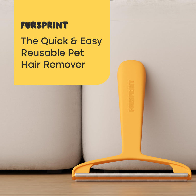 Pro Pet Hair Removal Tool: Reusable Cat Hair Remover and Dog Hair Remover - Dual-Edge Pet Hair Remover and Carpet Hair Removal Tool for Non-Knit Materials - The Quick & Easy Fur Remover Tool - PawsPlanet Australia