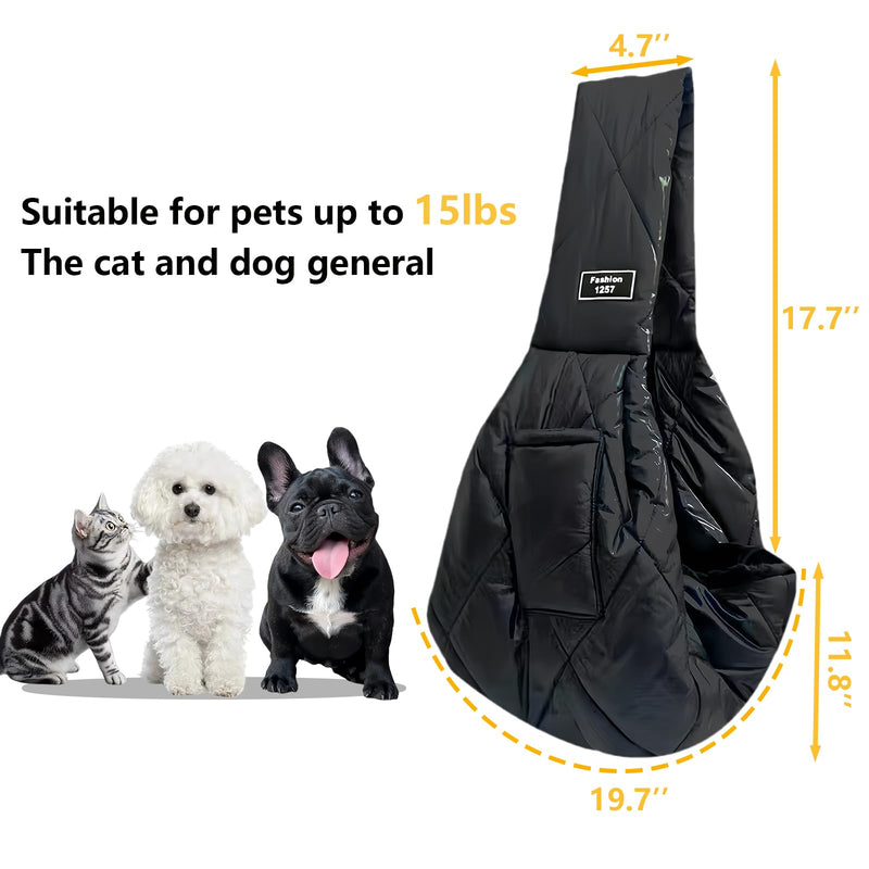 Cat and Dog Sling,Hands-Free Pet Carrier for Puppies,Dog Slings for Small Dogs for Small Pets,Windproof,Warm and Comfortable - PawsPlanet Australia
