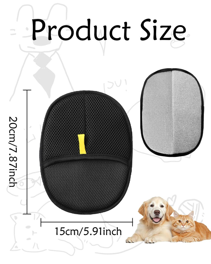 2PCS Pet Hair Removal Glove for Dogs & Cats, Magic Brush Gloves for Furniture & Clothing, Electrostatic Gloves for Pet Hair, Durable & Pet-Safe Design - PawsPlanet Australia