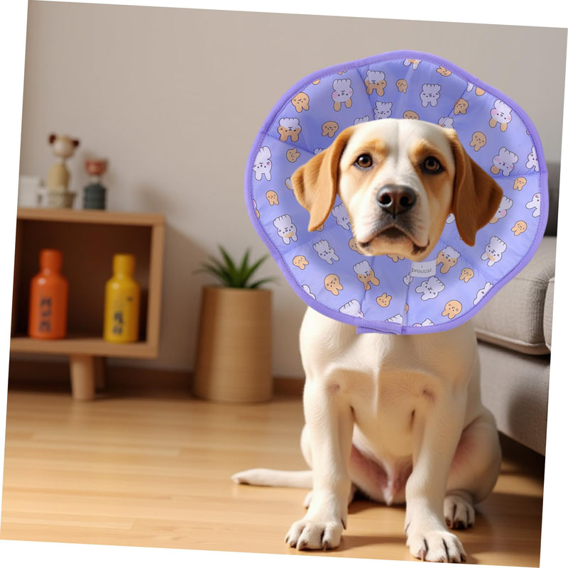 TOYANDONA Anti-Leak Recovery Collar for Small Dogs and Cats, Adjustable Soft Conical Collar 32 x 36 cm, Post-Surgical Protective Collar for Pets, Easy Cleaning