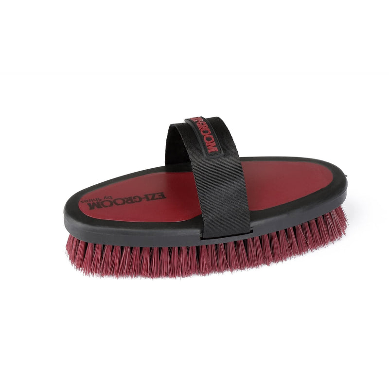 Shires Equestrian Ezi-Groom Grip Horse Body Brush (Forest) - PawsPlanet Australia