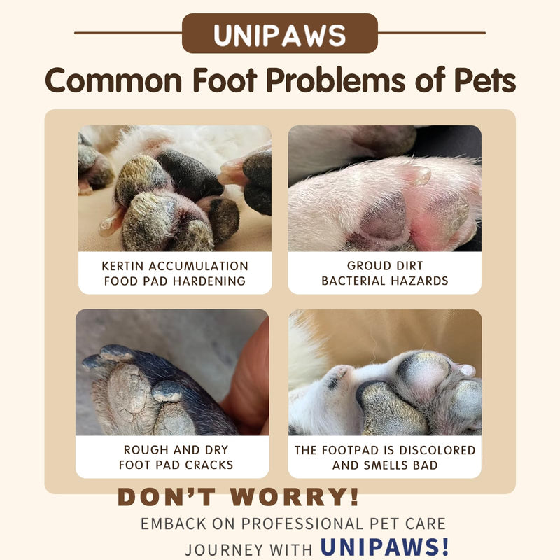 UNIPAWS Probiotic Moisturizing Cream for Dogs & Cats – Organic & Lick-Safe Relief for Dry, Cracked, Itchy Paws, Noses, Elbows & Ears – Skin-Care, Non-Greasy Formula, Made in Korea, 2.1 oz / 60g Paw & Nose Cream - PawsPlanet Australia