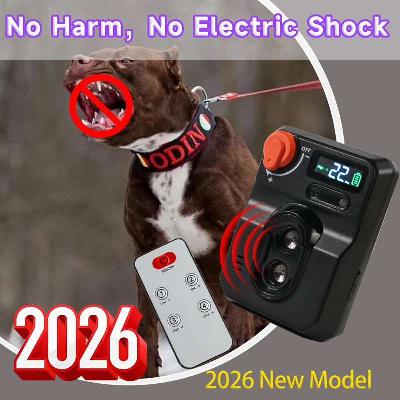 AI Ultrasonic Dog Bark Deterrent Device - 50FT Extra-Long Range Auto Anti-Barking Control | Smart Sound Recognition for Real Barks Only, 4 Adjustable Modes | Safe for All Dogs Indoor & Outdoor - PawsPlanet Australia