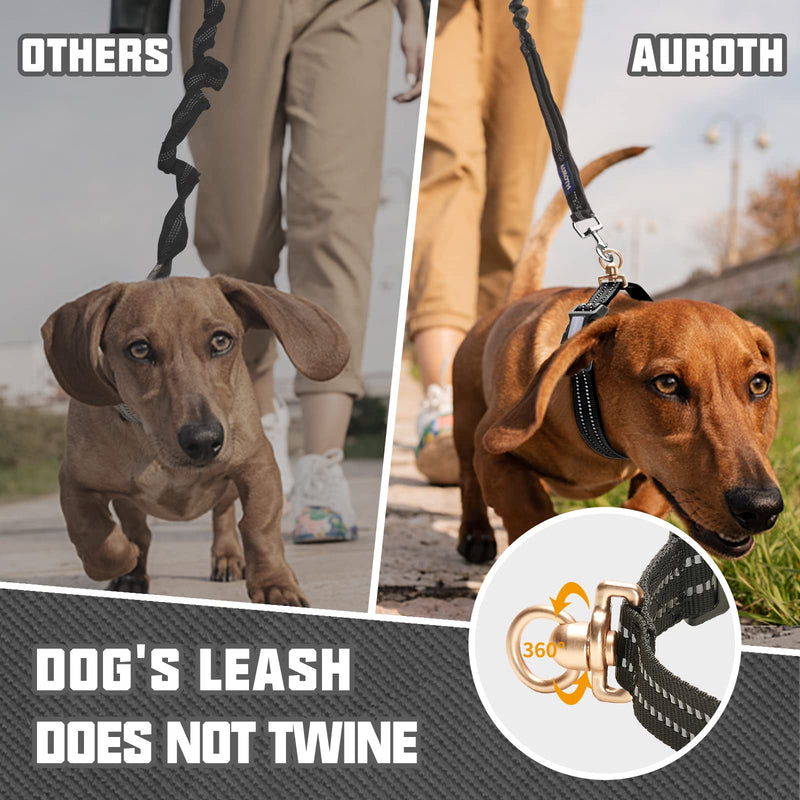 Auroth Tactical Dog Harness with 6 FT Heavy Duty Dog Leash and Reflective Dog Collar for Medium Large Dogs - PawsPlanet Australia