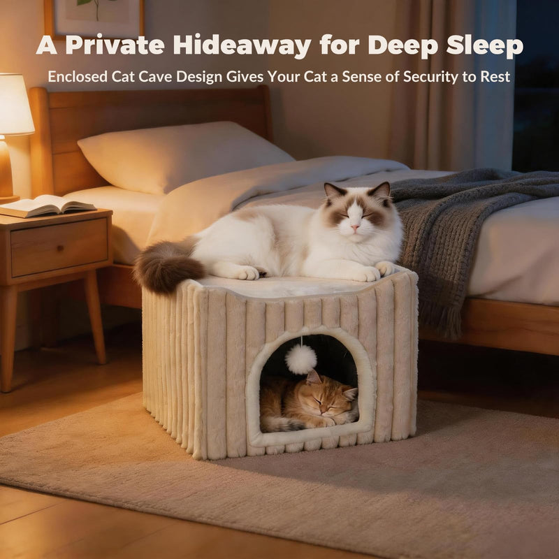 Avont Soft Cat Recovery Cone Collar Bundle with 3-in-1 Cat House