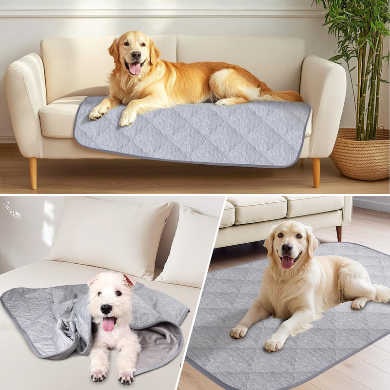 Premium Dog Cooling Blanket,Ultra-Soft & Lightweight Reversible Throw for Dogs,Washable Pet Throw Blanket with Q-MAX>0.4 for Summer,Couch Protector & Dog Bed Cover & Reusable & Built-in Strap 40x60 L"40x60" - PawsPlanet Australia