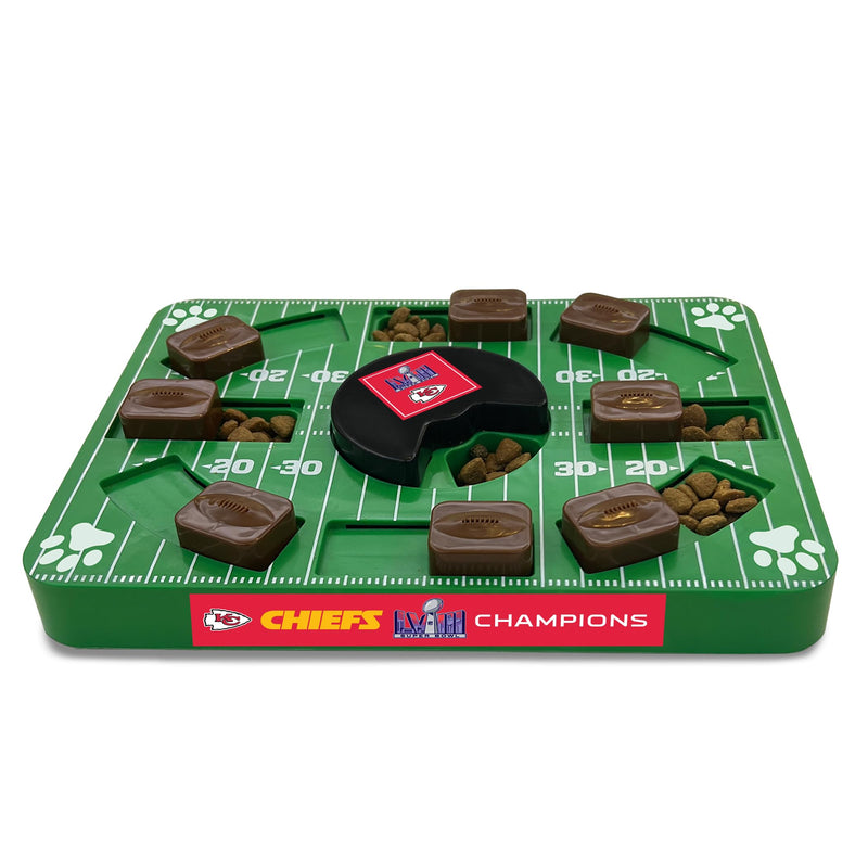 Pets First NFL Superbowl Champion Puzzle Toy, Puzzle Treat Dog Toy, Interactive Dog Treat Toy, Football Champ Slow Feeding Toy - PawsPlanet Australia