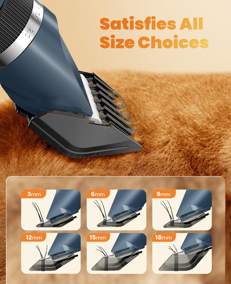 oneisall Dog Clippers and Paw Trimmer Kit 2 in 1 Low Noise Cordless Dog Clippers for Grooming Pet Hair Trimmers for Small and Large Dogs Cats Animals - PawsPlanet Australia