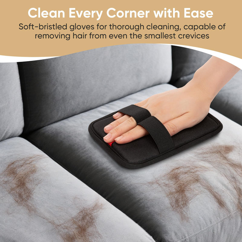 Pet Hair Remover, Electrostatic Pet Hair Removal Gloves, Reusable Cat & Dog Hair Remover for Couch, Furniture, Carpet, Curtain, Upgraded Animal Fur Removal Tool, Cat Grooming Gloves-1 PCS 1 - PawsPlanet Australia