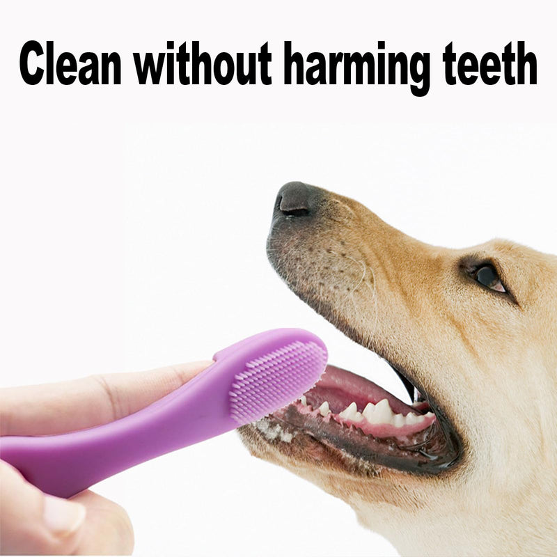 Pack of 4 dog toothbrushes, dog toothbrush, dog toothbrush for small dogs, toothbrush for dogs, dog toothbrush, dog toothbrush, dog toothbrush, toothbrush dogs, for dental care, anti-plaque