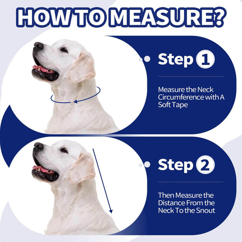 Allroaring Dog Cone Collar, Soft Cone for Dogs to Stop Licking, Adjustable Breathable Dog Cones for Medium Dogs Wound Care, Spay, Neuter, Pet Surgery Collar Blue M Medium (Neck Girth: 11" - 14.1")