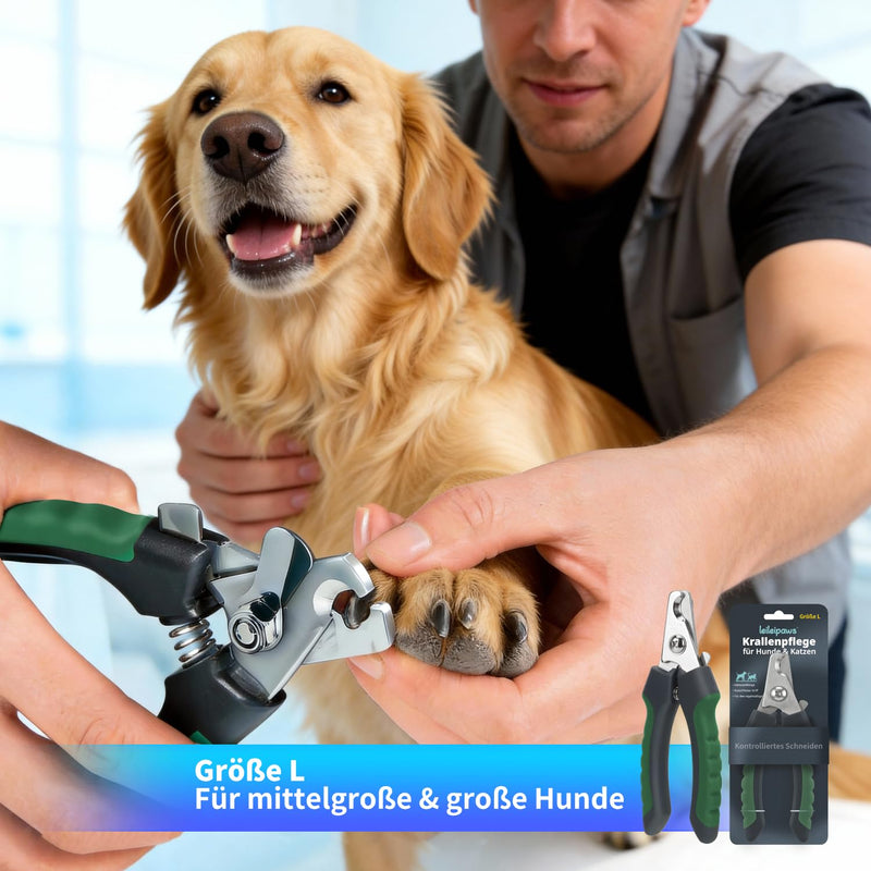 Claw Cutter for Dogs - Nail Scissors Dog Nail Clippers Dog Nail Clippers Dog Nail Clippers Dog Claw Scissors for Large Dogs Claws Cutting Dog Safe Claw Care L & M (L)