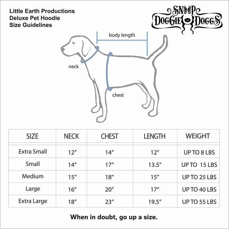 Deluxe Pet Hoodie, Off The Chain, Medium Medium (Up to 25 lbs.) - PawsPlanet Australia