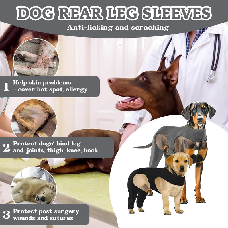 Dog Protective Suit After Surgery with Leak Protection Body for Hind Legs Alternative to E Collar, Surgical Wound Protection Recovery Aid Ideal for Post-Operative Care Mobility L
