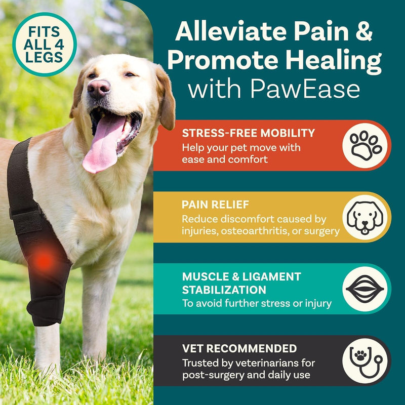 Dog Knee Brace Dog Knee Brace for Torn Acl Hind Leg Dog Leg Braces for Back Leg Size Medium Dog Acl Brace Hind Leg Acl Brace for Dogs Rear Leg Dog Knee Brace for Luxating Patella