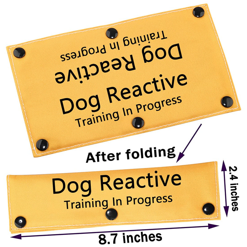 PWHAOO Dog Leash Sleeve Dog Reactive Training in Progress Lead Cover Leash Sign Service Dog Leash Wrap (Dog Reactive Sleeve) Dog Reactive Sleeve - PawsPlanet Australia