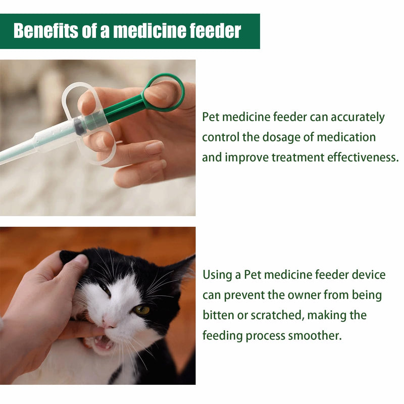 3PCS Pet Pill Shooter Plunger Popper for Small Cats Dogs Soft Tip Tablet Syringe Pusher Animal Medicine Medical Feeding Tool Accessories for Animals 3pcs - PawsPlanet Australia