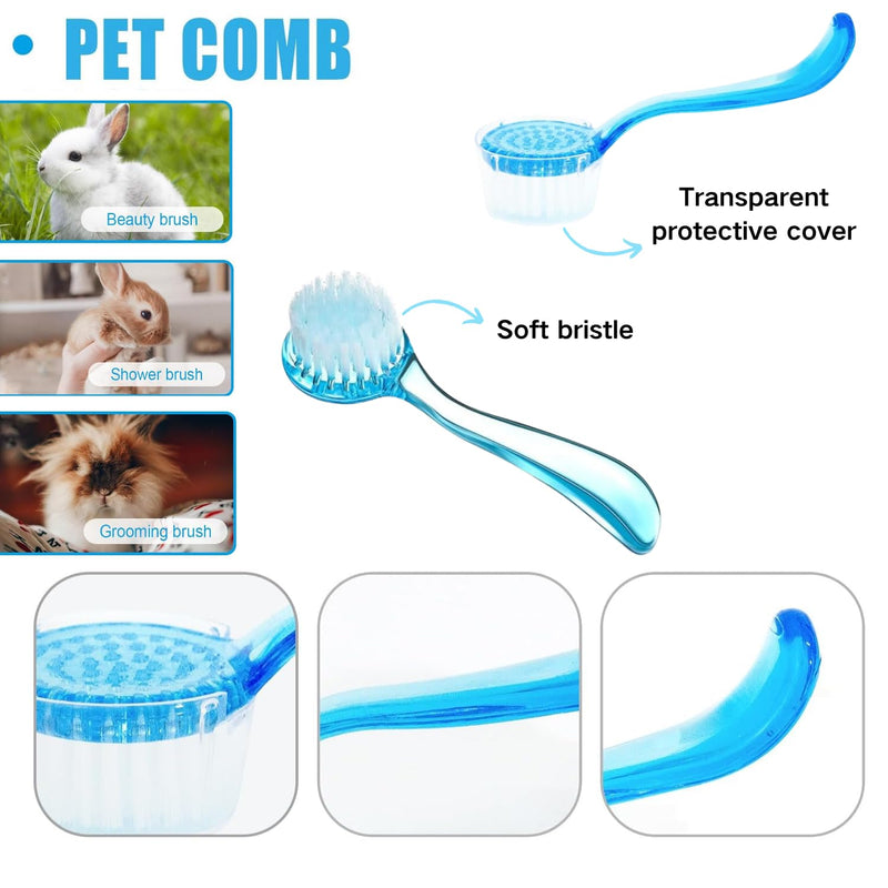 Bearded Dragons Foldable Bathtub with Soft Brush and Towel Set Reptile Accessories Swimming Pool Relax Cleaning Set for Small Pets Guniea Pig Turtle Hedgehog (11.8x3.93In) 11.8x3.93in - PawsPlanet Australia