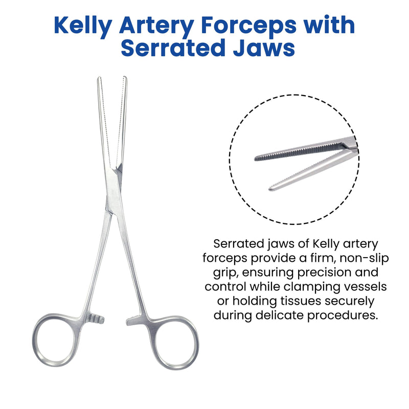 Hemostat Forceps, Stainless Steel Dog Cat Pet Scissors Ear Hair Clamp Fishing Scissors Tools - Hemostat Groomer Crafting Soldering Tweezers, self-Locking Alligator Forceps (16.5cm Straight)