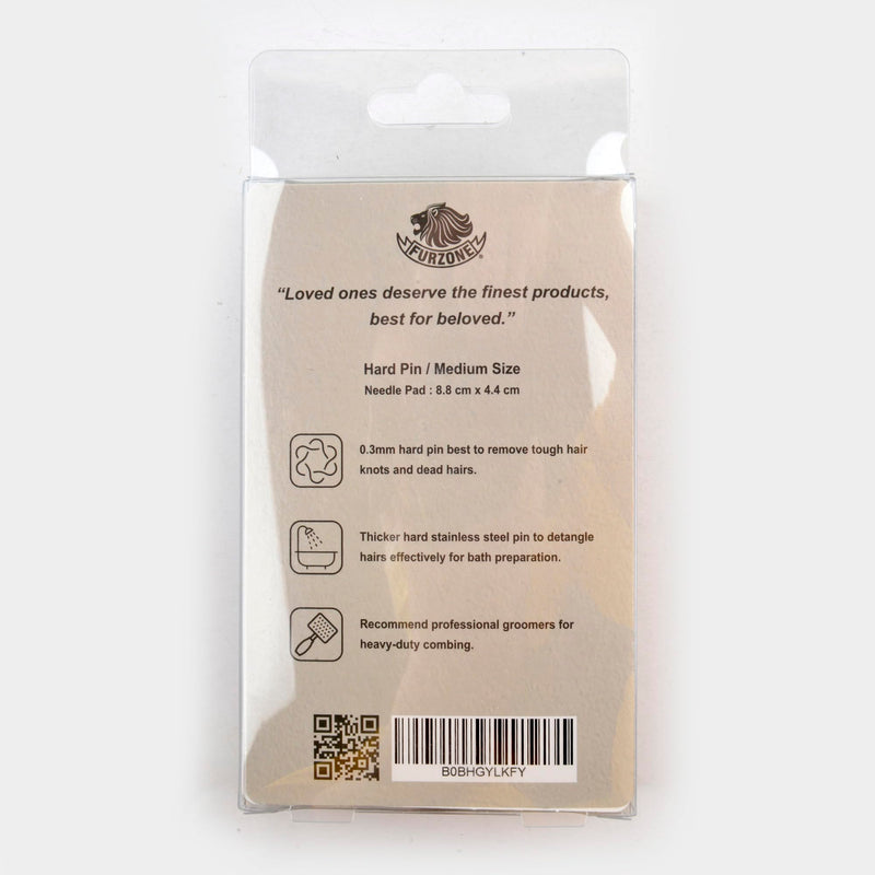 Wooden Slicker Brush - Stainless Steel Hard Pins for Grooming Short-Haired Pets (Size M) Hard Pin / M - PawsPlanet Australia