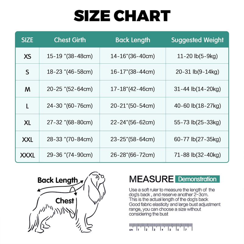 Dotoner Dog Recovery Suit – Female Spay Bodysuit for Dogs After Surgery, Breathable Surgical Vest Substitute for Recovery Collars for Female and Male, Anti Licking for Large and Small Dogs