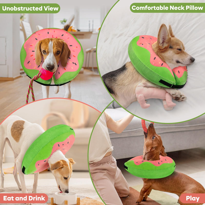 Gimars XL Inflatable Dog Cone Alternative After Surgery, Soft Dog Neck Donut Recovery Cone Collar, E Collar and Elizabethan Collar Alternative for Large X-Large Dogs Donut Red XL (Neck 18"-24") - PawsPlanet Australia