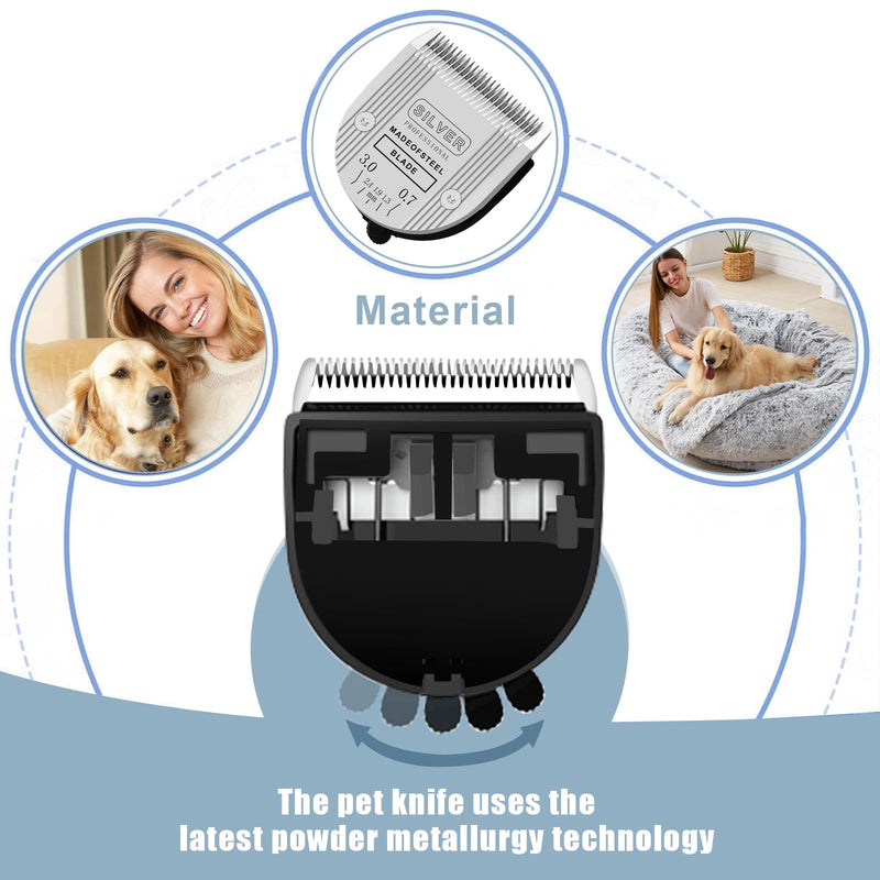 2PCS Adjustable 5 in 1 Replacement Blades Compatible with Wahl Bravura Clipper Chromado，Creativa，Figura Dog Clippers for Dogs Grooming (5in1/2Pack) - PawsPlanet Australia