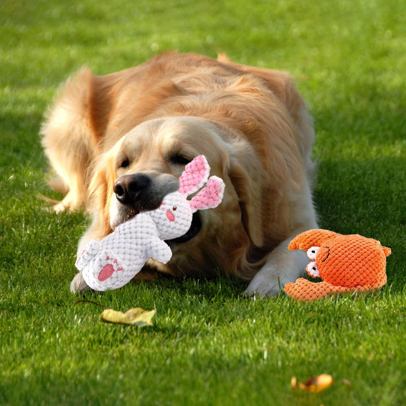 2 PCS Horse Chew Toy, Stuffed Plush Horse Toy, Dog Squeaky Toy Durable Pet Accessory - PawsPlanet Australia