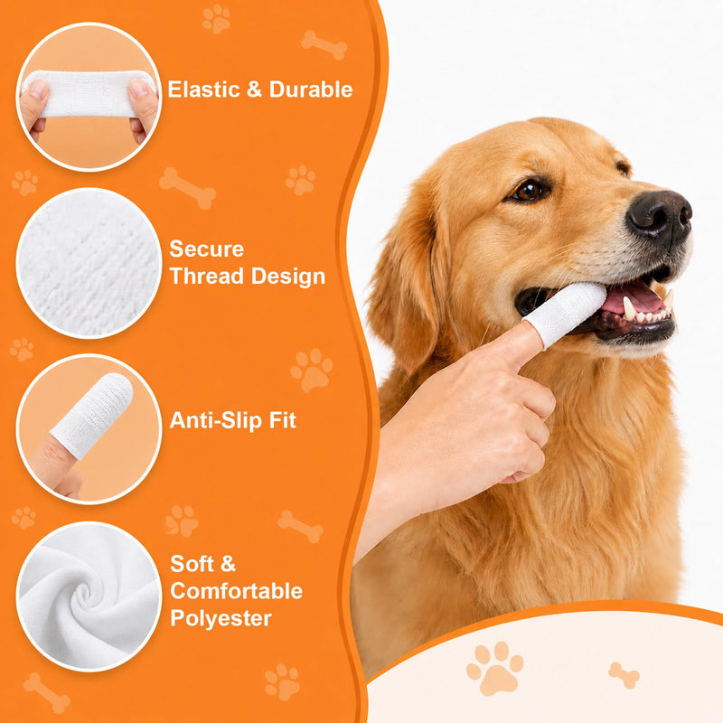 30-piece finger toothbrush set for dogs, 360° swivel head, for dental care of dogs and cats, finger brushes for dogs, small dog toothbrushes, pet toothbrushes for cleaning teeth