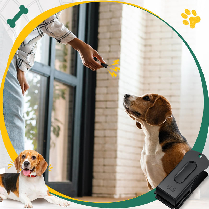 2 Pieces Brass Pet Training Clicker Signaling Cricket Clicker Metal Dog Clicker for Puppy Cats Trainer Pet Owners (Black) Black - PawsPlanet Australia