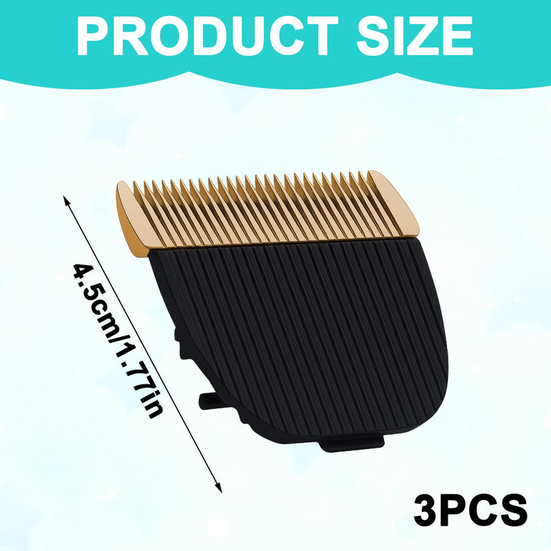 Dog Hair Clipper, Dog Grooming Blades, Professional Pet Grooming Trimmer Clipper Blade Detachable Replacement Blade Cat Dog Accessory for P2/P3 (3pcs) - PawsPlanet Australia