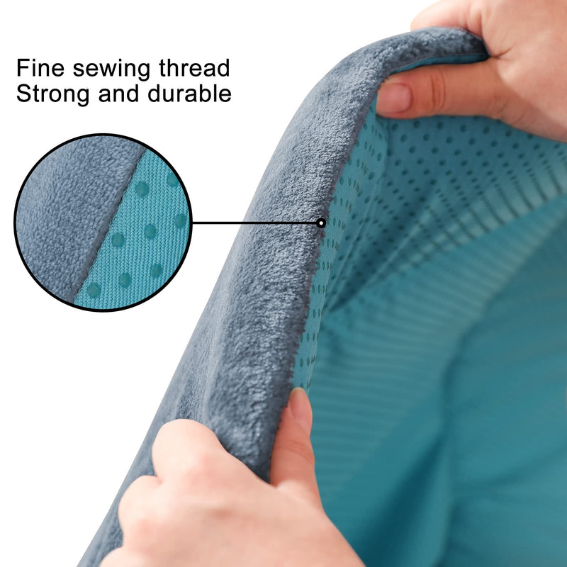 Magic Dog Dog Bed Soft Dog Crate Pad Mat for Medium/Large Dogs, 36-Inch Washable Comfy Kennel Pad with Anti Slip Bottom Pet Sleeping Beds, Blue Grey 36.0"L x 23.0"W x 1.2"Th - PawsPlanet Australia