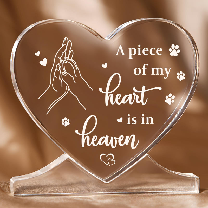 Pet Memorial Gifts for Dogs, Sympathy Gifts, Loss of Dog Sympathy Gift Acrylic Heart Condolence Gifts, Table Centerpieces Remembrance Gifts - PawsPlanet Australia