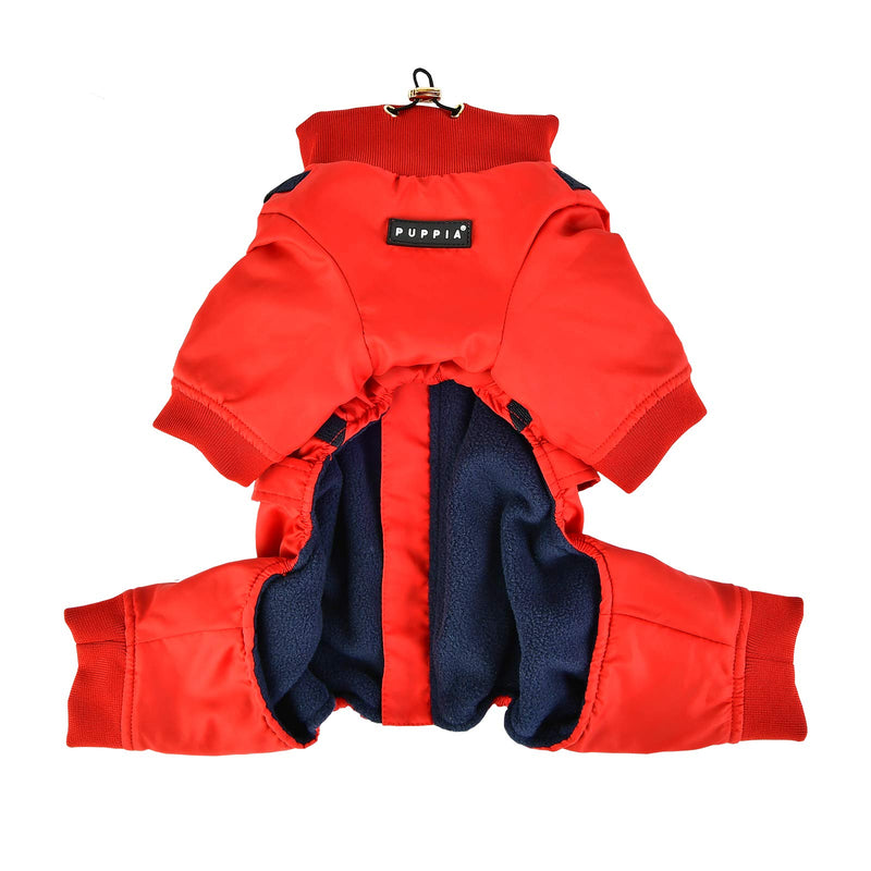 Puppia Garnet Jumpsuit - Red - Small Red_Garnet - PawsPlanet Australia