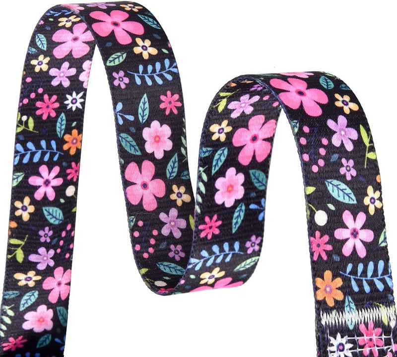 Dog Collar and Leash Set for Small Dogs Cats, with Soft Comfortable Adjustable Floral Pattern for Puppy and Small Dogs (XS) X-Small (Pack of 1) Set Floral - PawsPlanet Australia