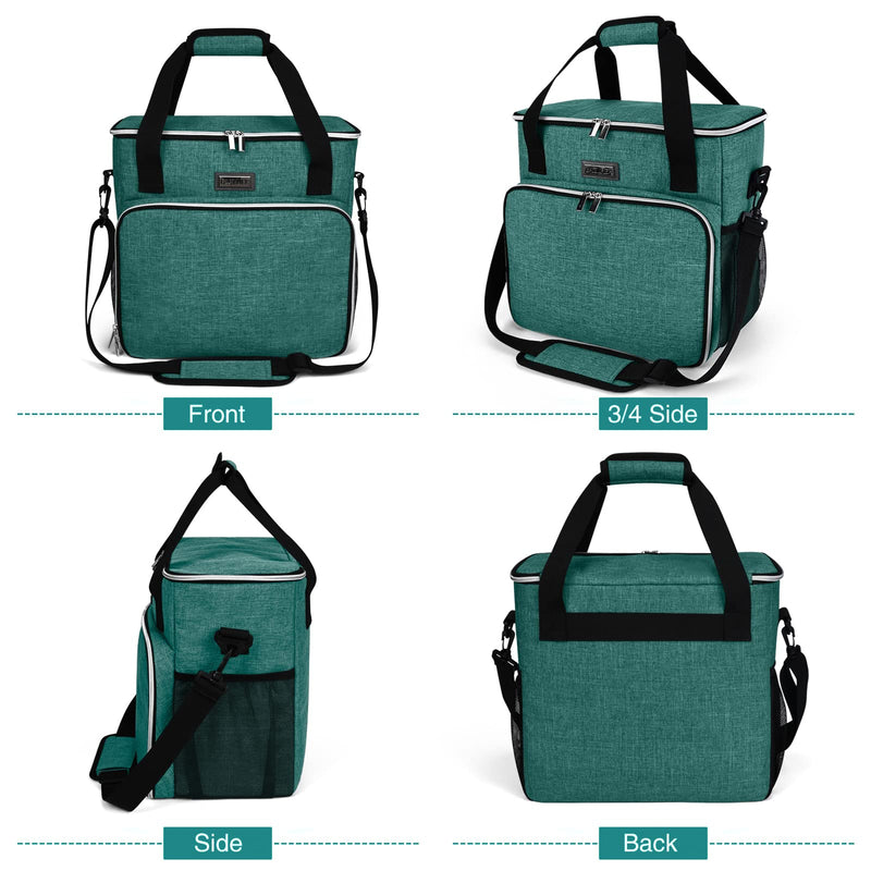 BAGLHER Pet Travel Set Airline-Approved Carrier for Small/Medium Cats & Dogs + Travel Bag with Food Containers & Silicone Bowls, Grey & Green Medium - PawsPlanet Australia