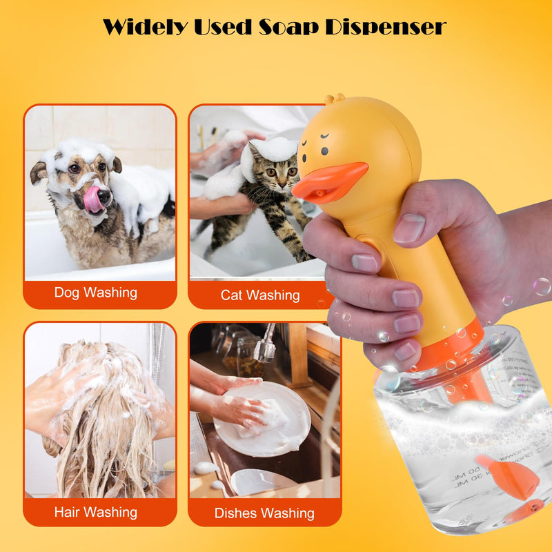 Electric Foaming Shampoo Dispenser for Dog and Cat Bathing, Rechargeable Soap Foaming Machine for Pet Bathing, Bathroom, Kitchen Sink, Toilet Cleaning - PawsPlanet Australia